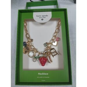Kate Spade New York X Target Chunky Charm Statement Necklace Gold